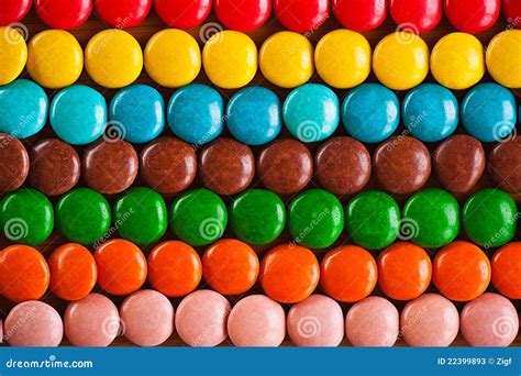 Colored, Round Chocolate Candies Stock Photos - Image: 22399893