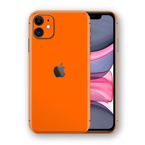 iPhone 11 LUXURIA Sunrise Orange Matt Textured Skin | Iphone, Iphone 11 ...