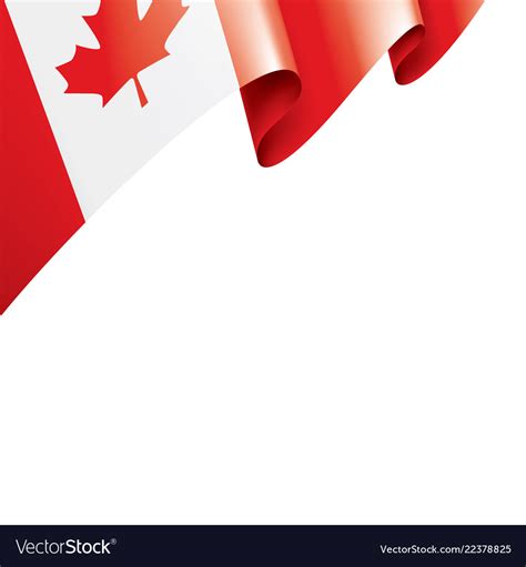 Canada flag on a white Royalty Free Vector Image