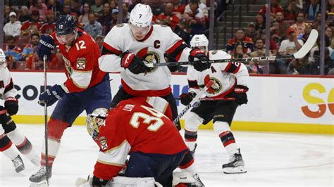 Tkachuk brothers spark multiple fights in chaotic Sens-Panthers clash