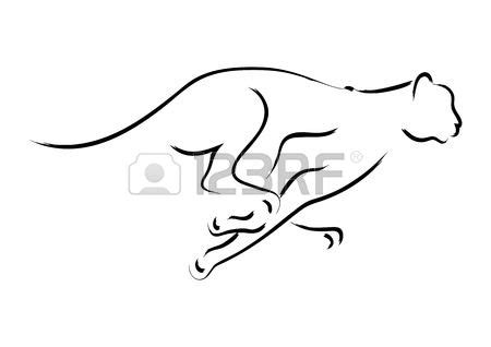 Jaguar Outline Drawing at PaintingValley.com | Explore collection of ...