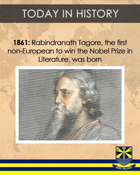 #TodayInHistory 7th May 1861: Rabindranath Tagore, the first non ...