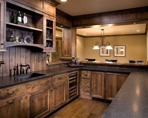 32 Stunning Rustic Kitchen Cabinets Ideas | Rustic kitchen design, Rustic kitchen cabinets, Wood ...