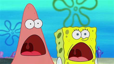 SpongeBob And Patrick Shocked Faces Comparison - YouTube