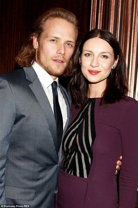 Outlander's Caitriona Balfe steals the spotlight in sheer purple gown ...