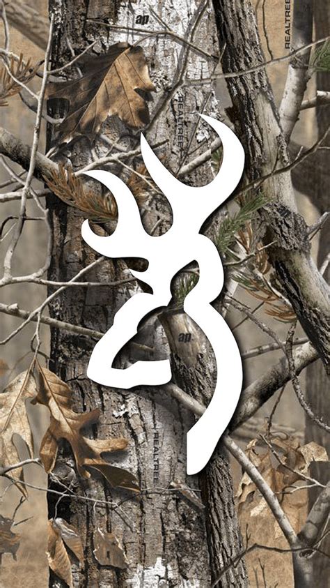 Download Realtree Camo Browning Deer Logo Wallpaper | Wallpapers.com