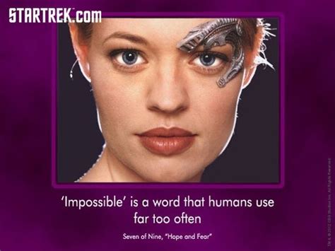 Seven of Nine Quote | Star trek voyager, Star trek, Seven of nine