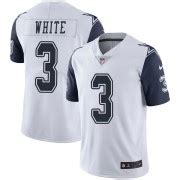 Big & Tall Limited Men's Mike White Dallas Cowboys Nike Color Rush Vapor Untouchable Jersey - White