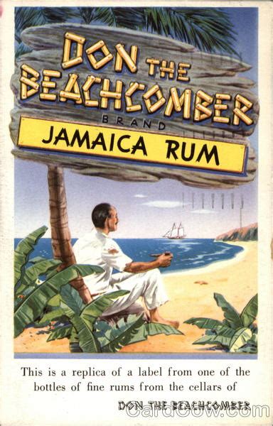 Don the Beachcomber replica label Advertising