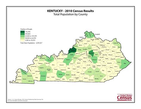 Kentucky Population Density Map