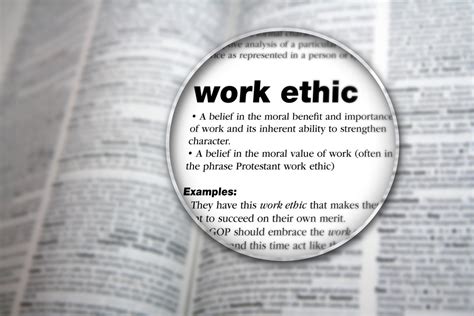 Why have a Work Ethic?