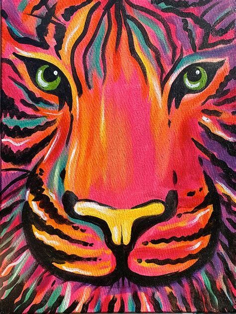 "The Vibrant Tiger" Painting Party with The Paint Sesh