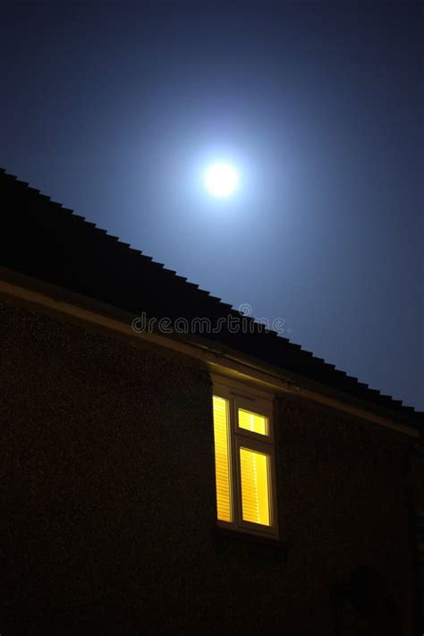 Moon in the window stock image. Image of dreams, outdoor - 4189973