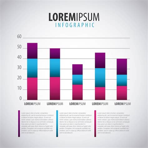 Premium Vector | Business infographic bar diagram template with options