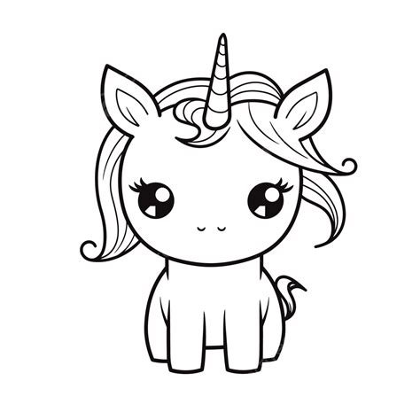 Cute Unicorn Coloring Pages To Print Outline Sketch Drawing Vector, Unicorn Drawing, Wing ...