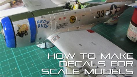 How to make decals for scale models - YouTube