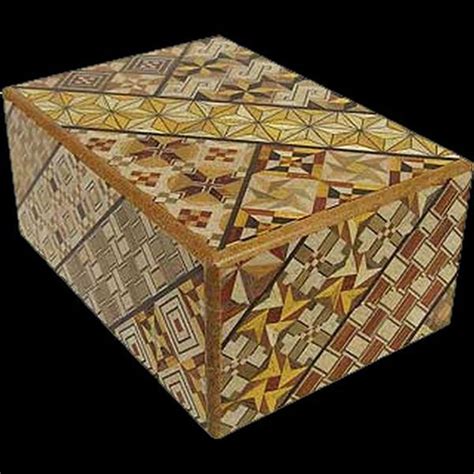 Japanese Puzzle Box - 4 Sun 14 Step Koyosegi Pattern, Creative ...