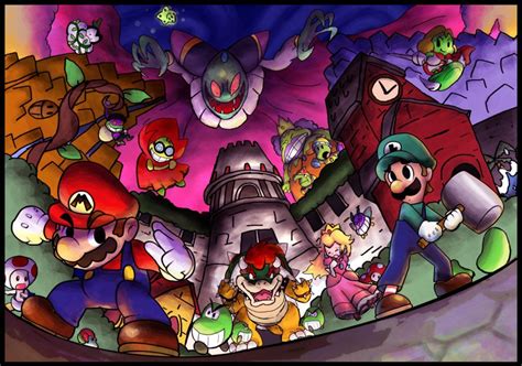 Superstar Saga by Foxeaf on DeviantArt | Mario art, Super mario art, Mario and luigi