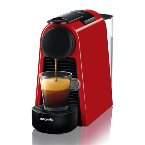 Nespresso Essenza Mini Coffee Machine by Magimix in Red | Juicers.ie