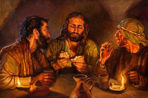 Lukas 24 vers 30 en 31. De mannen ontdekken dat het Jezus is Walk To Emmaus, Jesus Last Supper ...