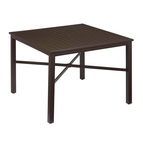 Hampton Bay Mix and Match Square Metal Outdoor Dining Table-FTS70660 - The Home Depot