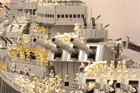 World's biggest Lego battleship — half a million bricks — sets sail for ...