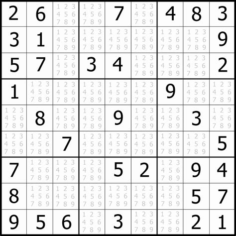 Printable Sudoku Puzzles For Beginners - Printable Crossword Puzzles