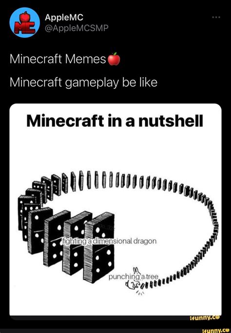 AppleMC Minecraft Memes Minecraft gameplay be like Minecraft in a nutshell - iFunny