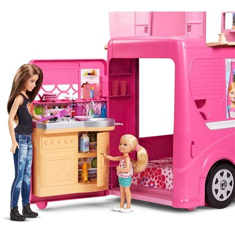 Barbie Pop-Up Camper - Walmart.com | Barbie camper, Barbie sets, Barbie