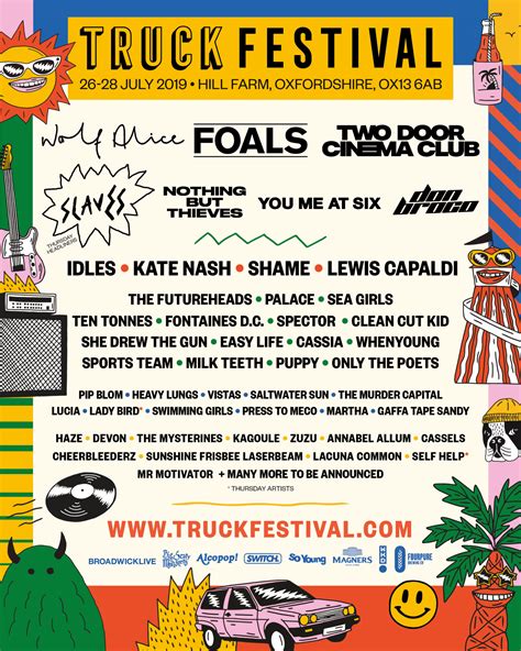 Line-up | Truck Festival | 26-29th July 2019 | Oxfordshire