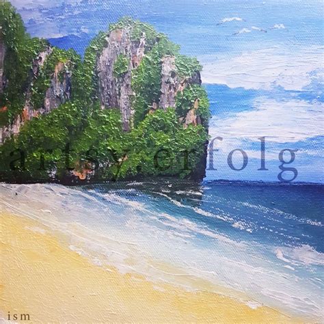 Landscape Paint "An Island" - Artists&Clients