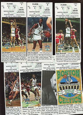 1994 NBA Basketball Boston Celtics Ticket Stubs 9 Different VG/EX | eBay