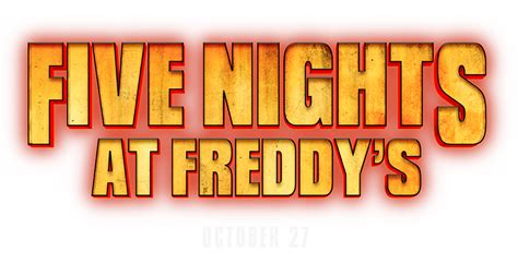 Five Nights at Freddys Movie Logo PNG by Primus03 on DeviantArt