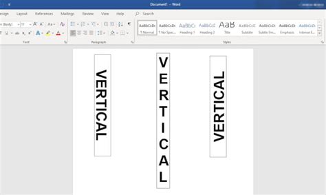 How to Instantly Create Vertical Text in Microsoft Word