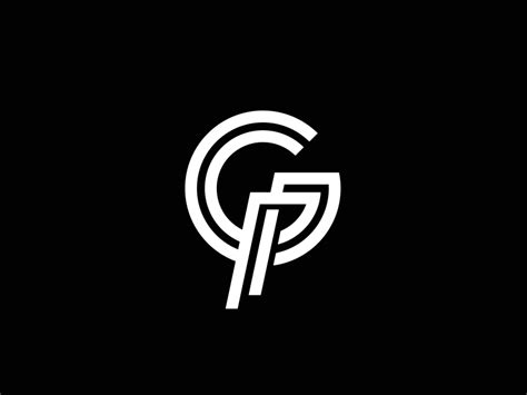 GP | Text logo design, G logo design, Initials logo design