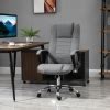Vinsetto High Back Office Chair 360° Swivel Chair Adjustable Height Tilt Function Linen Deep ...