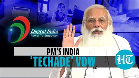 'Digital India nation's slogan of strength, will make this decade techade': PM Modi - YouTube