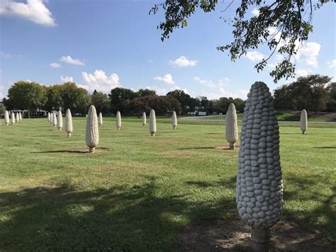 Concrete Field of Corn in Ohio - State by State Travel