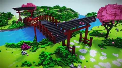 Japanese voxel garden - deep3dsea