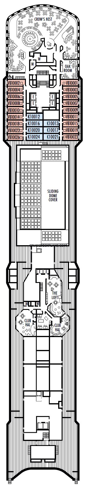 Noordam Observation Deck Plan Tour