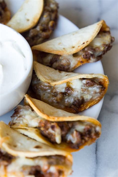 Mini Beef and Cheese Tacos | Recipe | Recipes, Cheese tacos, Taco ...