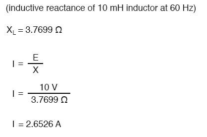 ☑ Inductive Reactance Formula