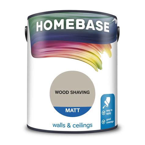 Homebase Matt Emulsion Paint Wood Shaving - 5L | Homebase