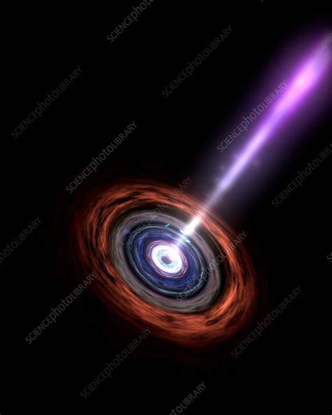 Active galactic nucleus, artwork - Stock Image - C042/6277 - Science ...