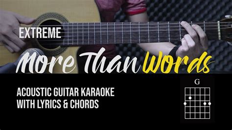 More Than Words - Extreme (Acoustic Guitar Version With Lyrics and Chords) Chords - Chordify