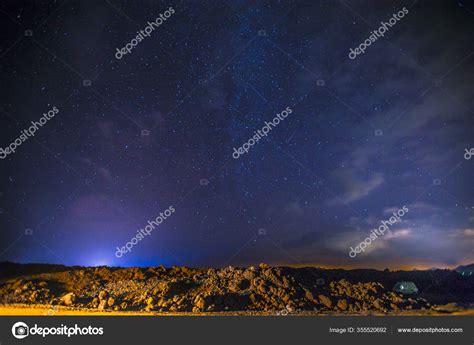 Night Sky Stars Mountains Stock Photo by ©unaihuizi@gmail.com 355520692