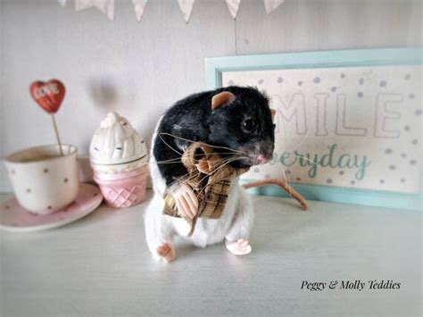 Custom Black Hooded Fancy Rat Plush Personalized Stuffed Rat - Etsy