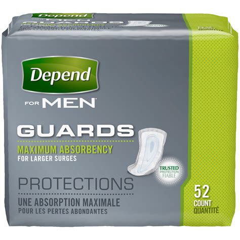 Depend ® Guards for Men, Maximum Absorbency Incontinence Protection