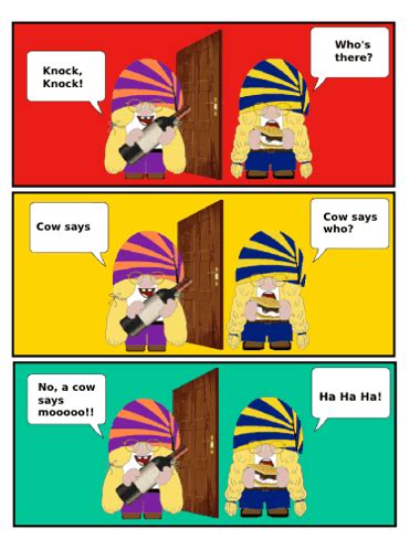 Gnome Knock Knock Jokes GIF - Gnome Knock knock jokes Comic strip ...