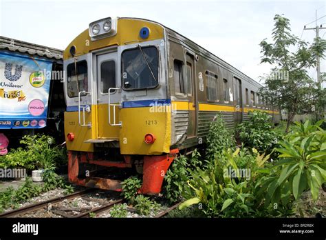 Diesel train in Thailand Stock Photo - Alamy